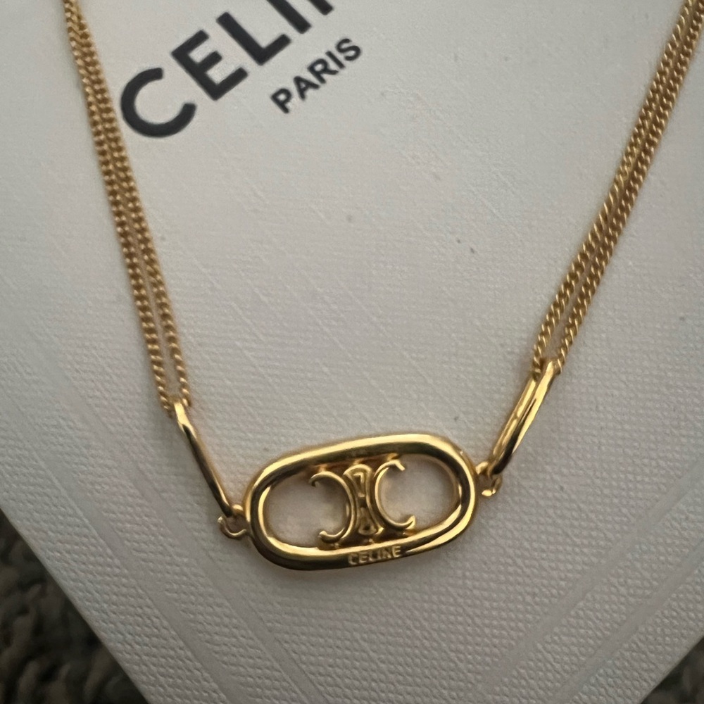Celine Gold Necklace - Picture 2 of 5